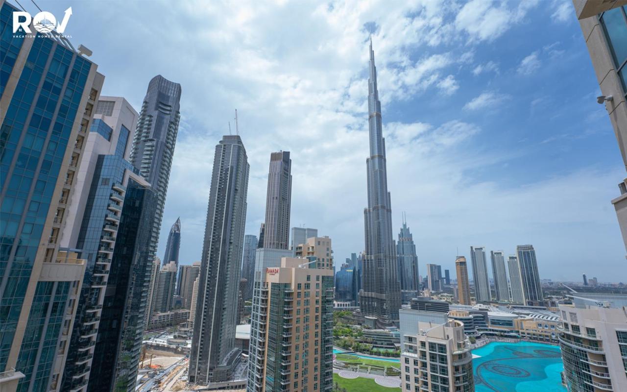 Luxury 2 Bedroom Suite With Full Burj Khalifa View Dubaj Kültér fotó