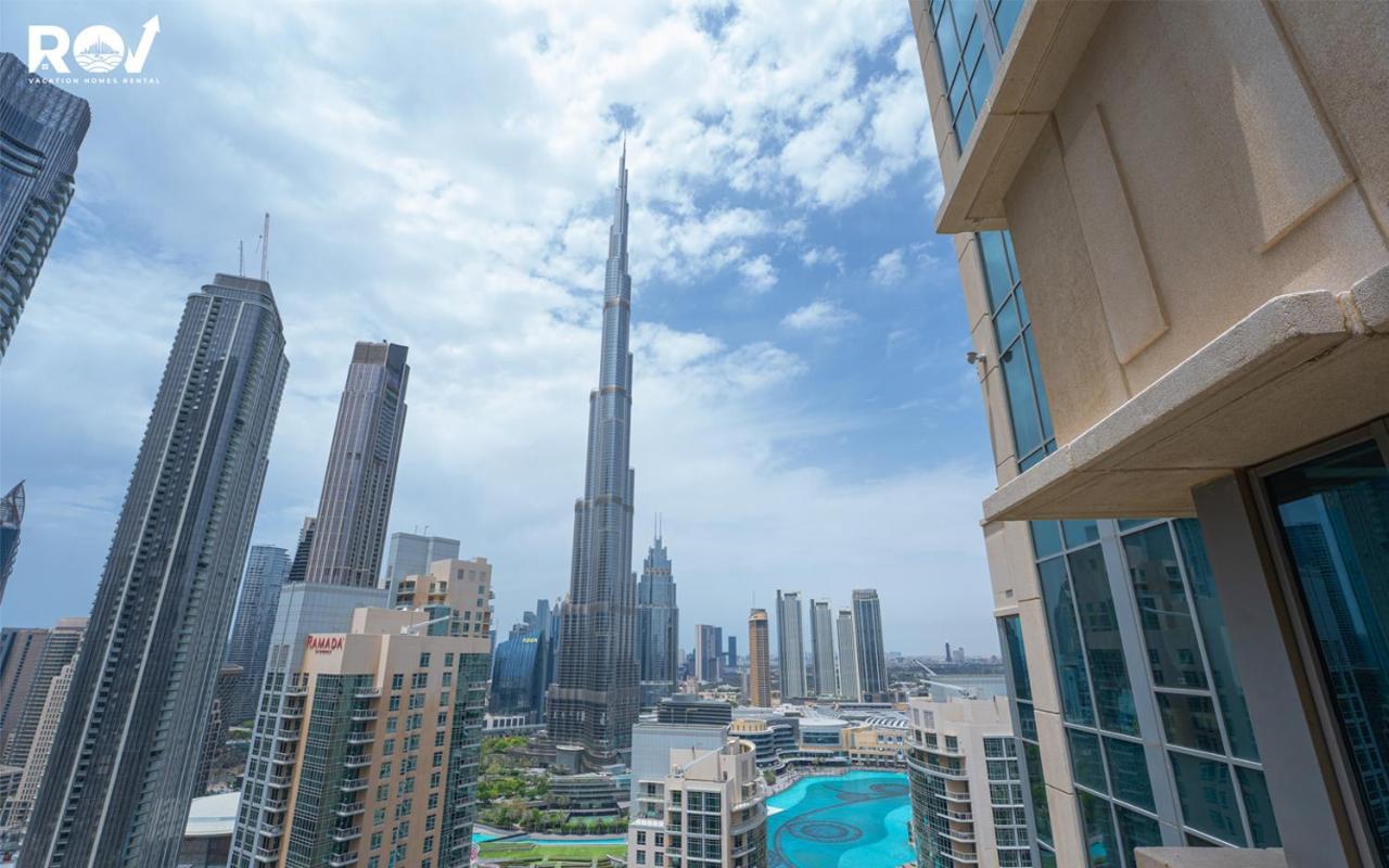 Luxury 2 Bedroom Suite With Full Burj Khalifa View Dubaj Kültér fotó